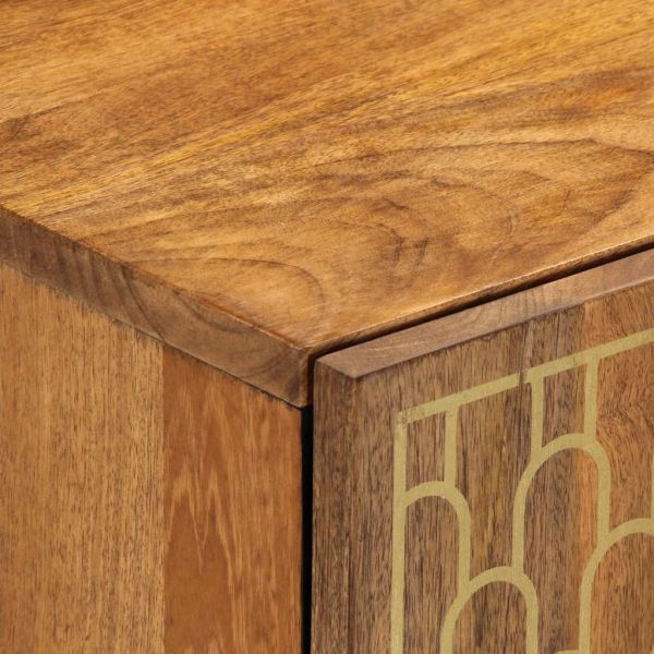 ТВ шкаф, 105x33x46 см, масивно мангово дърво