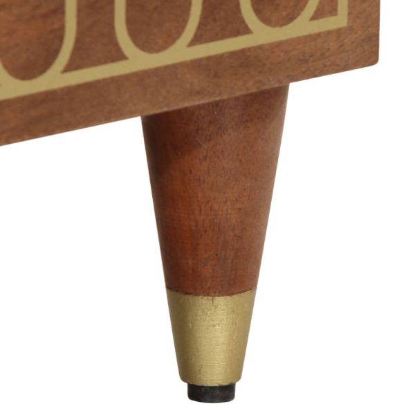 ТВ шкаф, 70x33x46 см, масивно мангово дърво