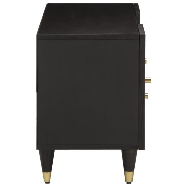 ТВ шкаф, 105x33x46 см, масивно мангово дърво