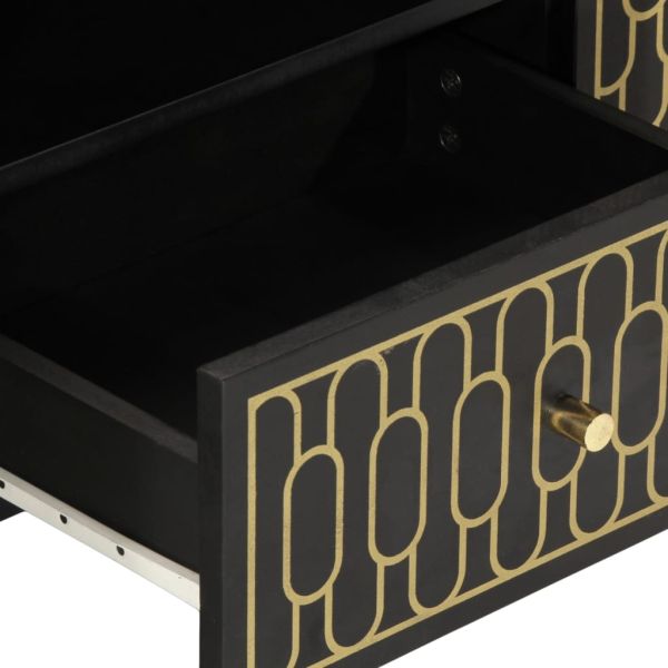 ТВ шкаф, 105x33x46 см, масивно мангово дърво