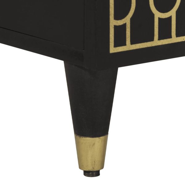 ТВ шкаф, 105x33x46 см, масивно мангово дърво