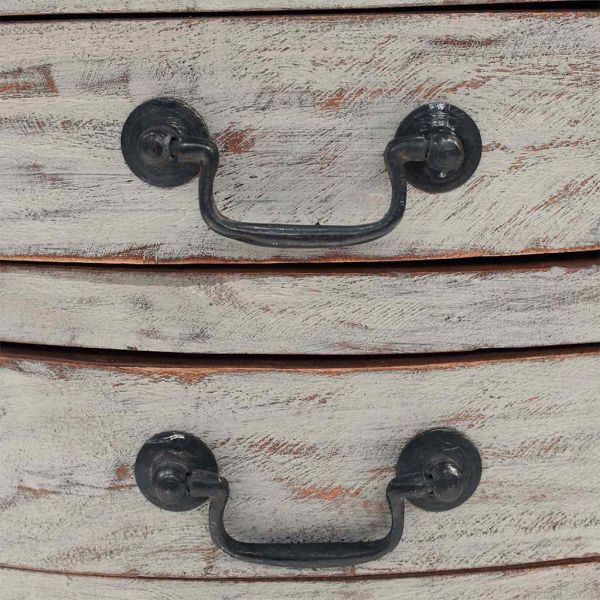 Нощно шкафче, махагоново дърво масив, 48x35x64 см