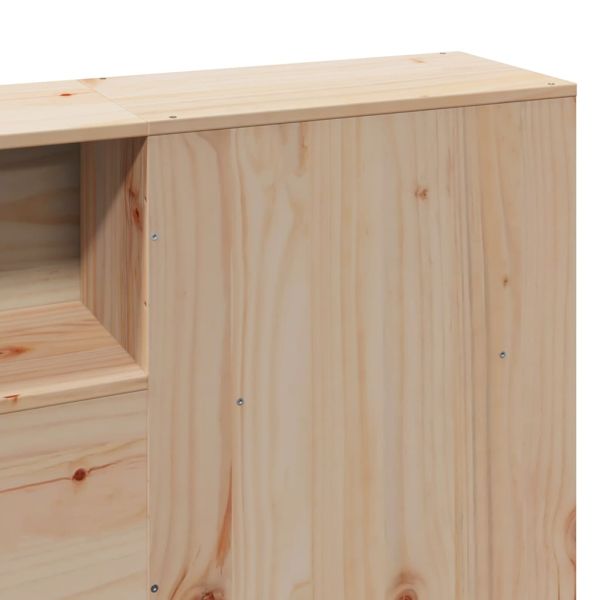 Рамка за легло без матрак, 180x200 см, масивна чамова дървесина