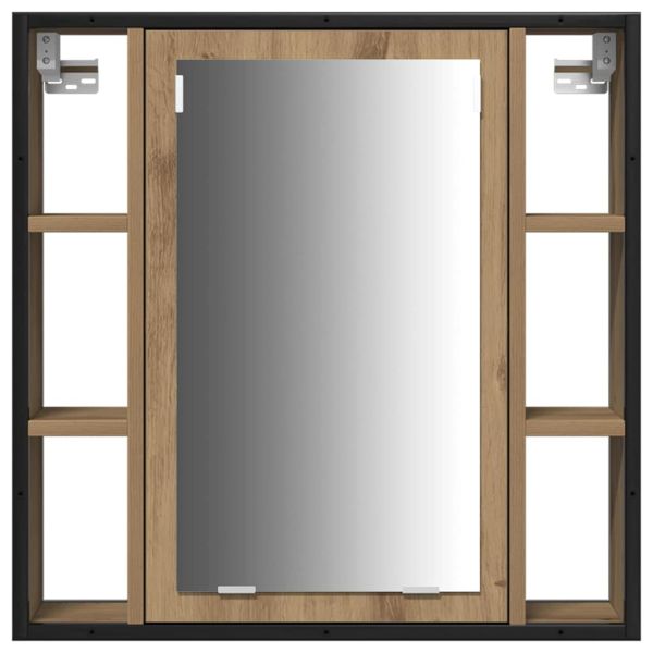 Модулни единици за баня с рафт 3 pcs Кафяво Инженерно дърво