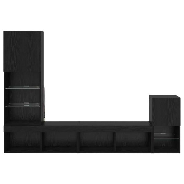 Стойки за телевизор Черния дъб Инженерно дърво