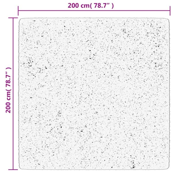 Шаги килим с дълъг косъм "PAMPLONA" модерен зелен 200x200 см