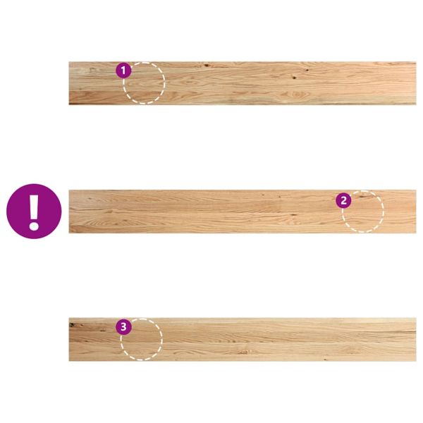 Прозоречни первази, 2 бр, 160x20x2 см, необработен масивен дъб