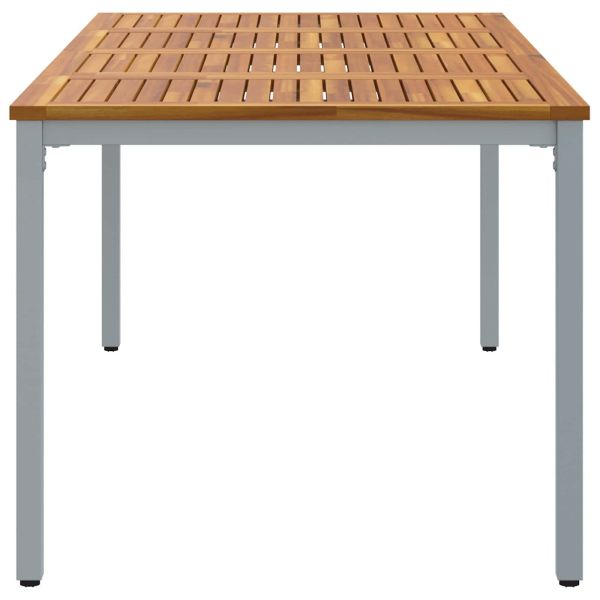 Маса за открито Естествен и сив 200 x 90 x 75 cm