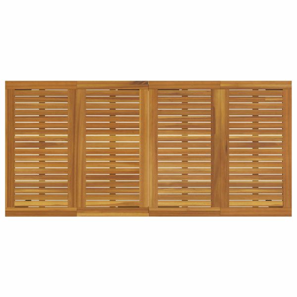 Маса за открито Естествен и сив 200 x 90 x 75 cm