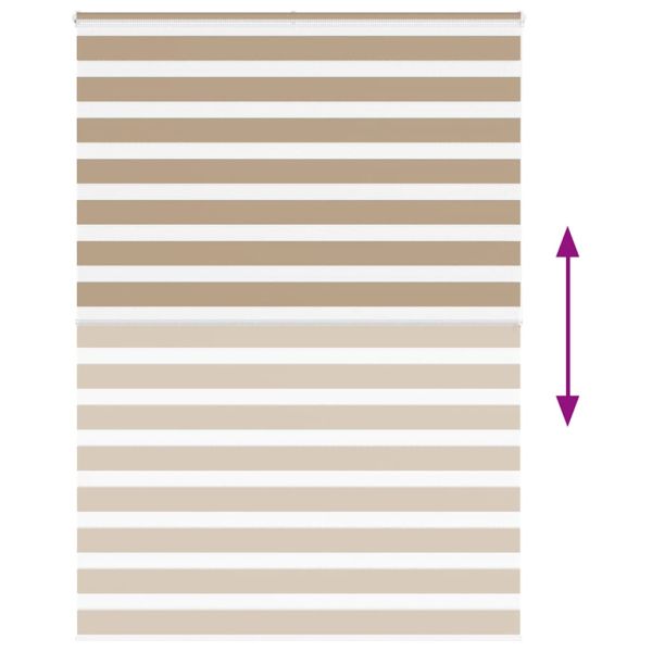 Зеброва щора 165x200 см Ширина на плата 160,9 см полиестер