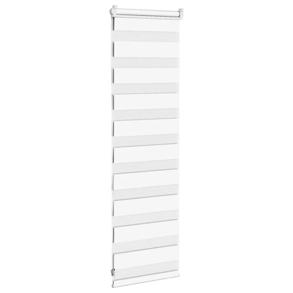 Зеброва щора бял 40x100 см ширина на плата 35,9 см полиестер