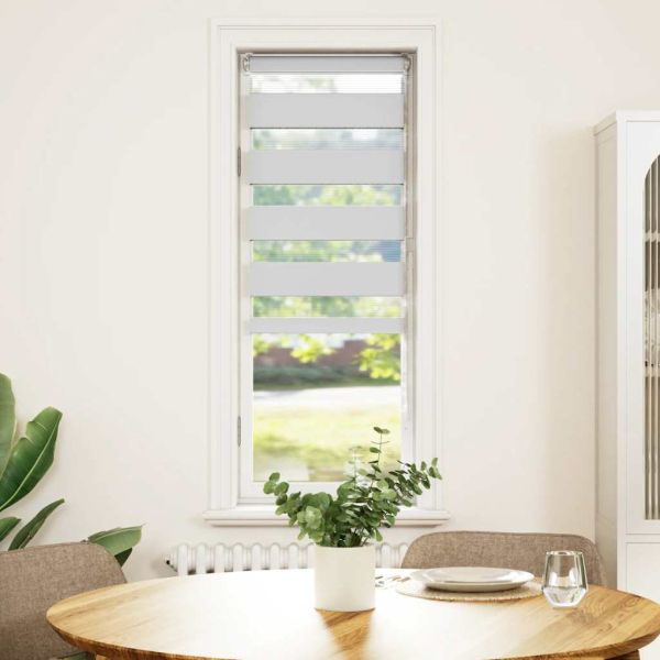 Зеброва щора бял 50x100 см ширина на плата 45,9 cm полиестер