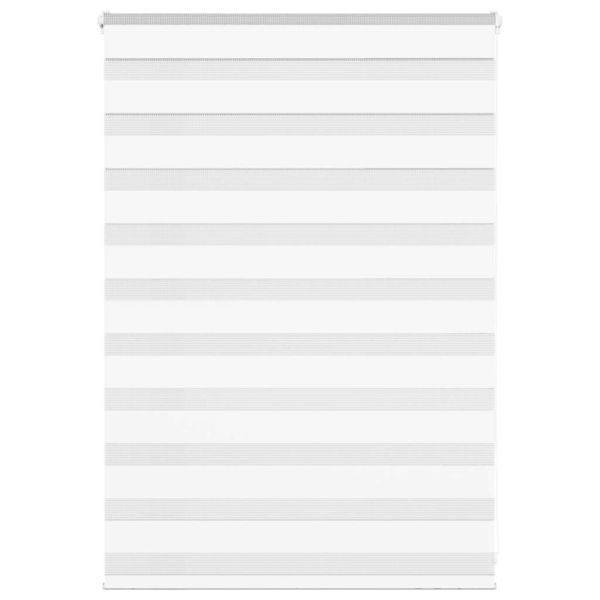 Зеброва щора бял 110x100 см ширина на плата 105,9 см полиестер