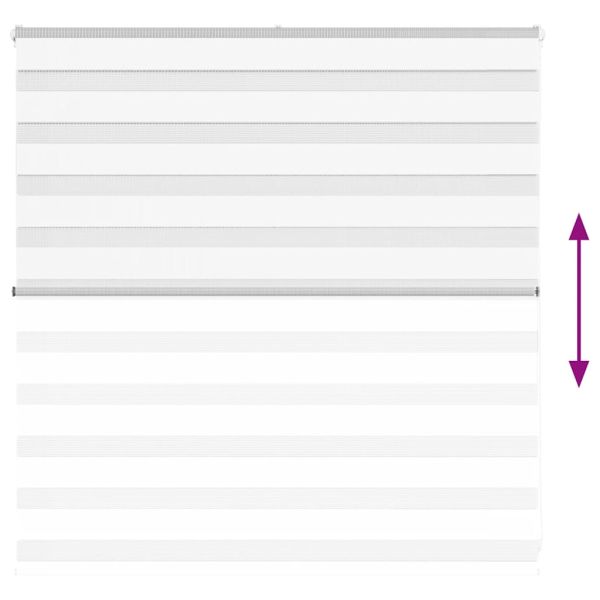 Зеброва щора бял 150x100 см ширина на плата 145,9 см полиестер