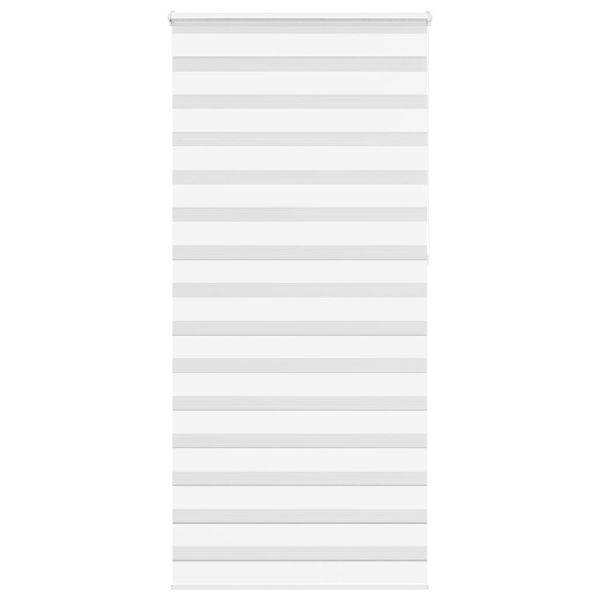 Зеброва щора бял 105x230 см Ширина на плата 100,9 см полиестер