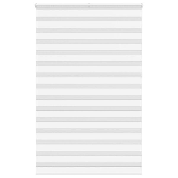 Зеброва щора бял 150x230 см ширина на плата 145,9 см полиестер