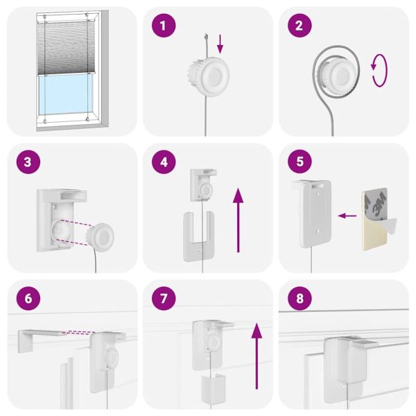 Плисирана щора Светло сиво 115x150 cm Ширина на плата 114,4 cm