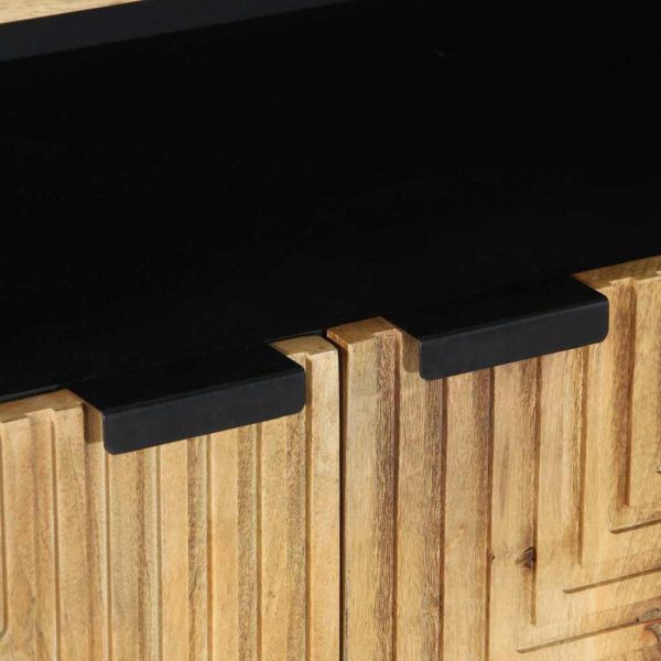 Шкаф кафяв 60x33x75 cm Масивна дървесина Манго