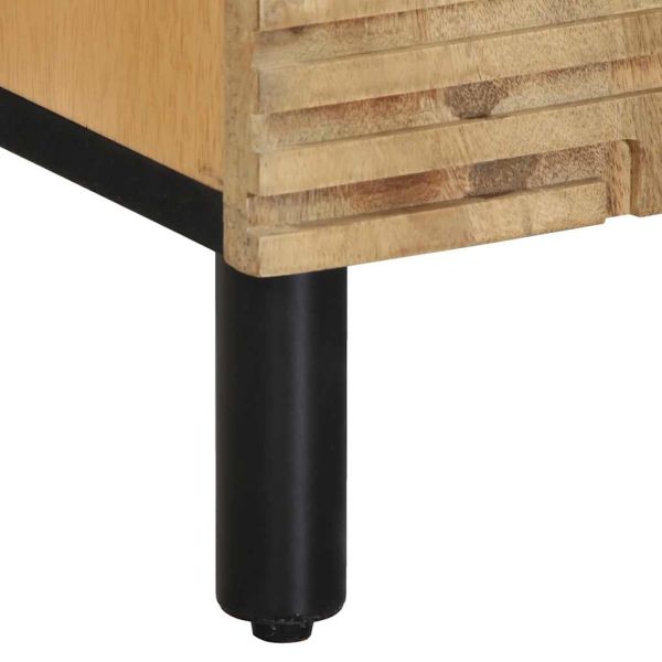 Шкаф кафяв 60x33x75 cm Масивна дървесина Манго