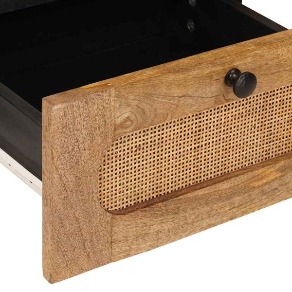 Нощен шкаф Естествен 40 x 33 x 46 см Солидно мангово дърво