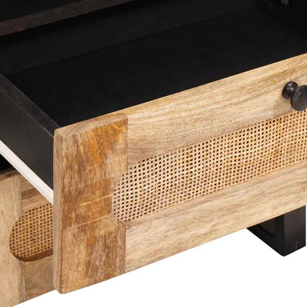 Нощен шкаф Естествен 50 x 33 x 62 см Солидно мангово дърво