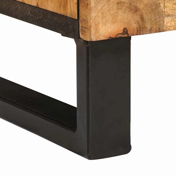 Шкаф за мивка в баня с рафт с врата Кафяво 62 x 33 x 58 см