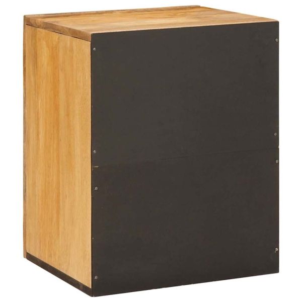 Окачен шкаф за баня с рафт с врата Кафяво 38 x 33 x 48 см