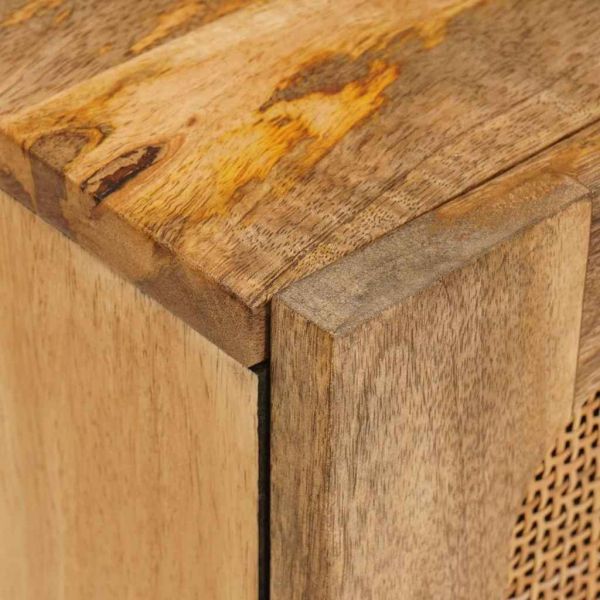 Окачен шкаф за баня с рафт с врата Кафяво 38 x 33 x 48 см