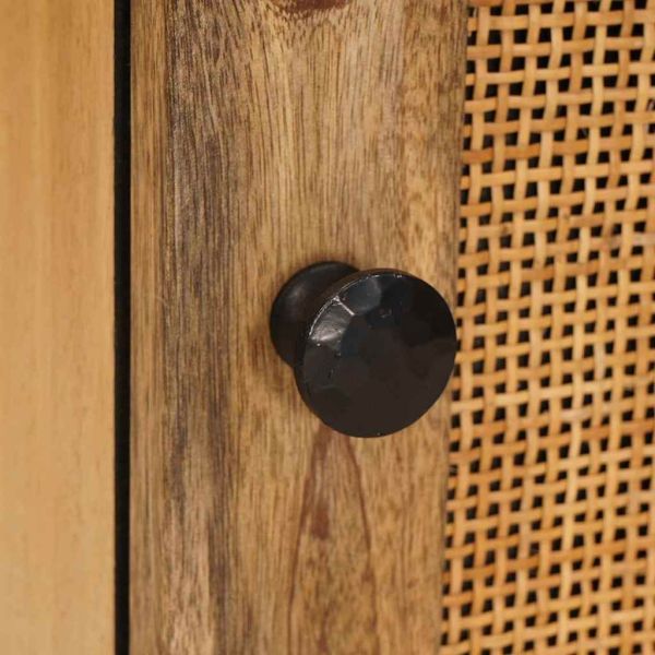 Окачен шкаф за баня с рафт с врата Кафяво 38 x 33 x 48 см