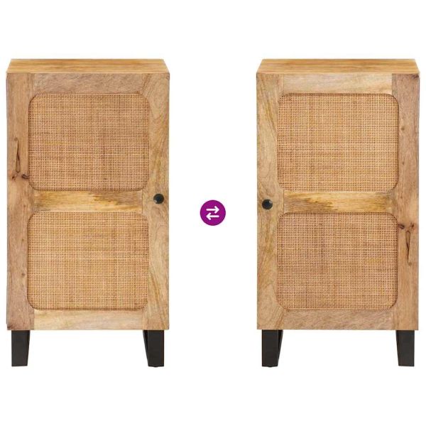 Служебен шкаф Кафяво 40 x 33 x 75 см Солидно мангово дърво