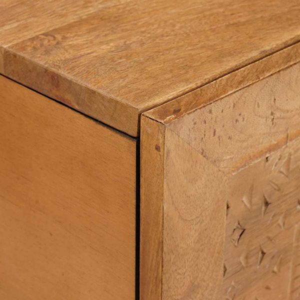 Масичка за кафе със съхранение Светло кафяво 80 x 50 x 40 cm