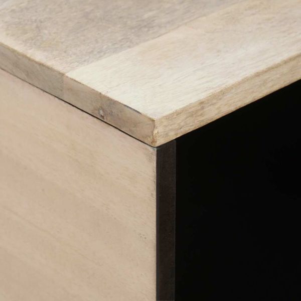 Масичка за кафе с рафт със съхранение Бежово 80 x 50 x 40 cm