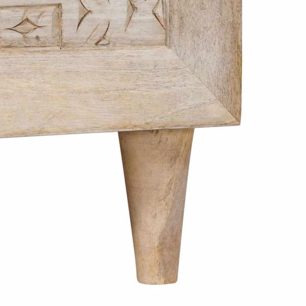 Масичка за кафе с рафт със съхранение Бежово 80 x 50 x 40 cm