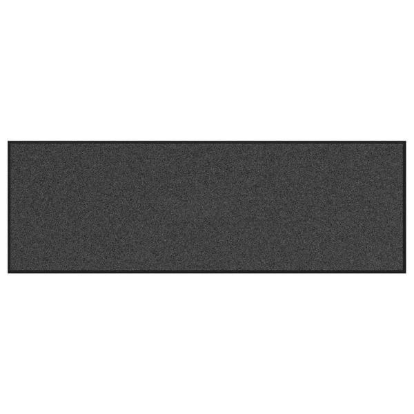 Мат за врата Антрацит и черен 60 x 180 cm Полипропилен и винил