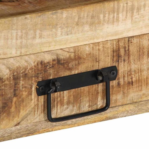 Конзолна маса Кафяво 90 x 33 x 75 см Солидно мангово дърво