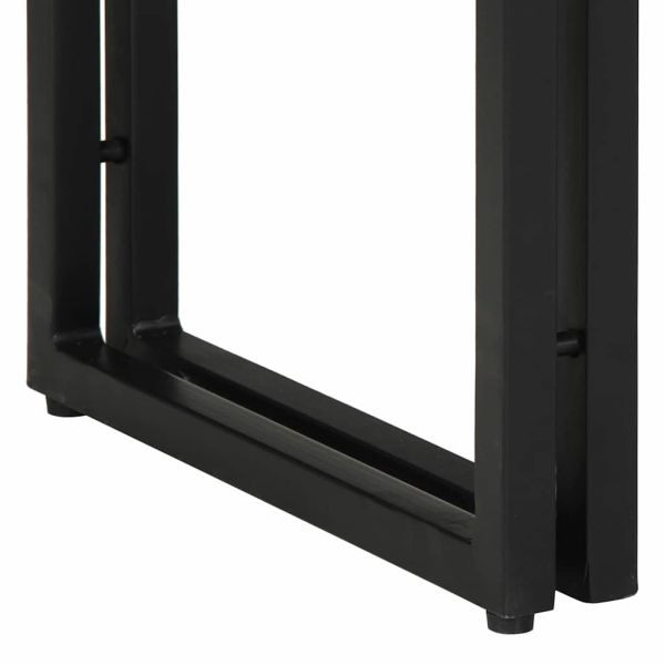 Конзолна маса с рафт 90 x 33 x 75 см Солидно възстановено дърво