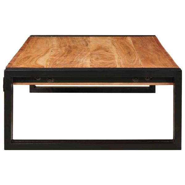 Поличка за баня Кафяво 100 x 50 x 23 см Солидно акациево дърво