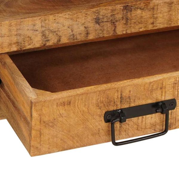 Шкаф за тоалетка Кафяво 71 x 33 x 58 см Солидно мангово дърво