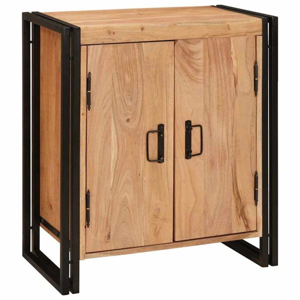 Нощен шкаф Кафяво 66 x 35 x 76 см Акациево дърво масив