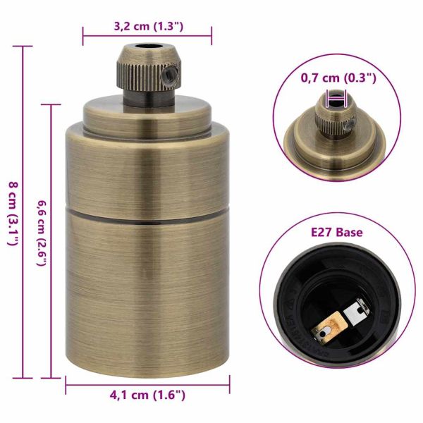 Лампи 2 бр. бронз E27