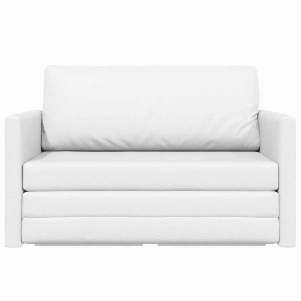 Диван легло 110cm Бяло Изкуствена