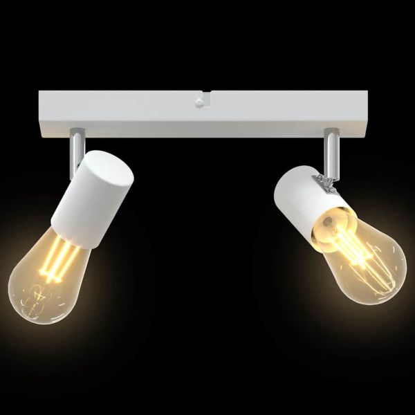 Таванен спот с прожектори Бяло 26 x 6,5 x 11,5 см Метал