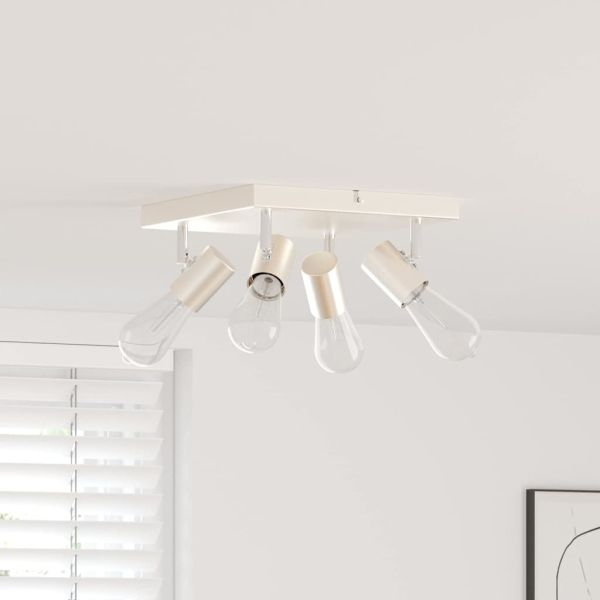 Таванен спот с прожектори Никел 26,5 x 26 x 11,5 см Метал