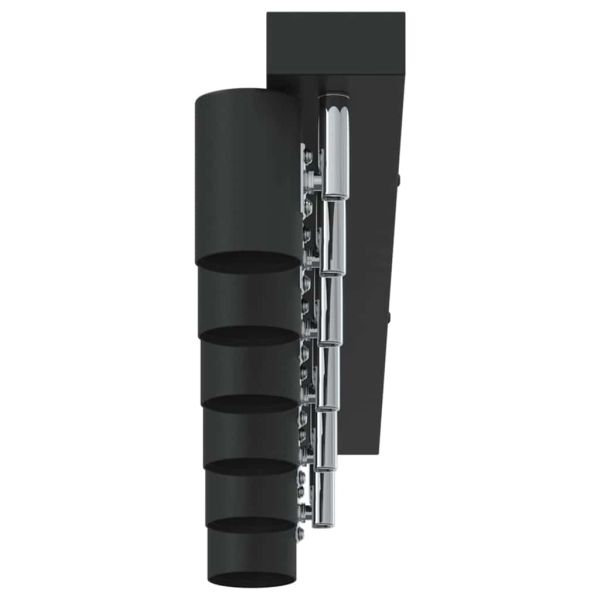 Таванен спот с прожектори Черно 73 x 6,5 x 11,5 см Метал