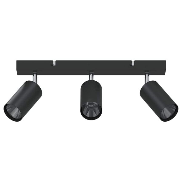 Таванен спот с прожектори Черно 38 x 5,5 x 16,5 см Метал