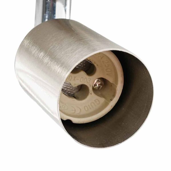 Таванен спот с прожектори Никел 12 x 8 см Стомана