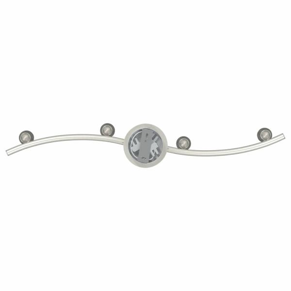 Таванен спот с прожектори Никел 27 x 10 x 12 см Метал