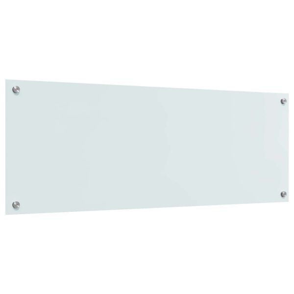 Кухненски гръб Бяло 110 x 40 cm закалено стъкло