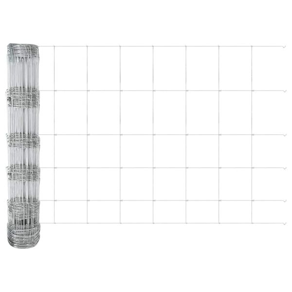 Ограда за пасища Сребрист 25 x 0,8 m Поцинкована стомана