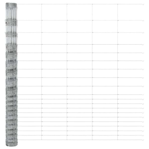 Ограда за пасища Сребрист 25 x 1,6 м Поцинкована стомана